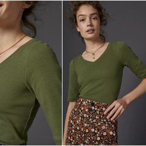 Anthropologie | NWT Nora Ribbed Top 💠